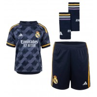 Real Madrid Antonio Rudiger #22 Vonkajší Detský futbalový dres 2023-24 Krátky Rukáv (+ trenírky)